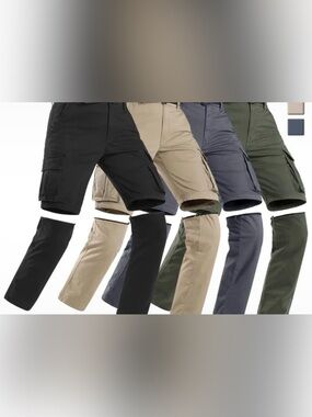Men's Convertible Cargo Pants 2 in one